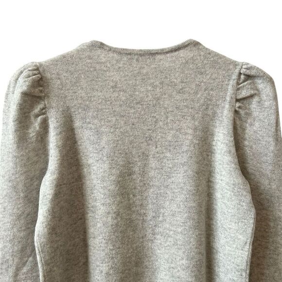 J MCLAUGHLIN WYNN CASHMERE SWEATER NWOT XS GRAY PUFF SLEEVE LUXURY MINIMALIST - Picture 6 of 12